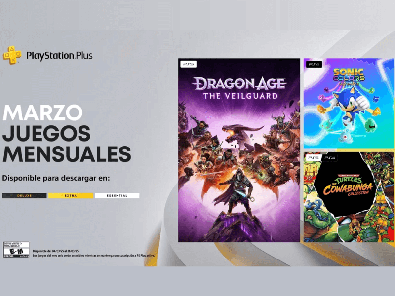 Juegos de Playstation Plus para marzo.