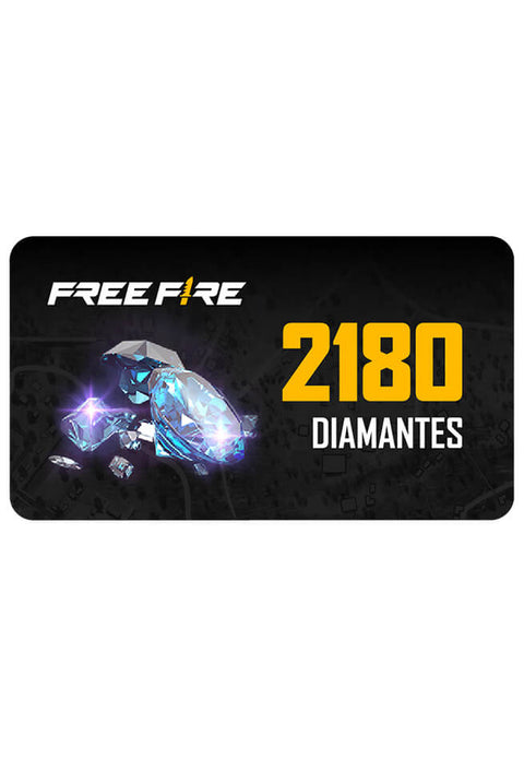 Tarjeta Garena Free Fire 2180 Diamantes