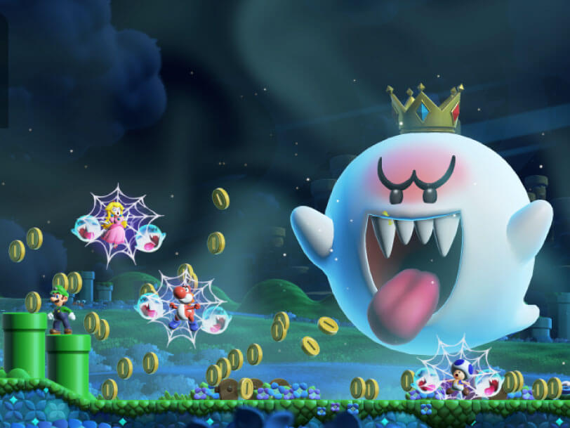 Mario Wonder se expande con nuevos poderes y más jugadores.