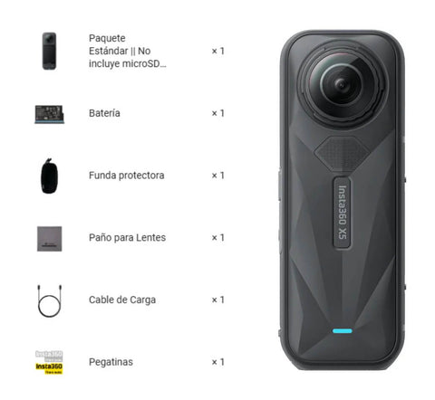 Cámara Insta360 X5 Standard Black