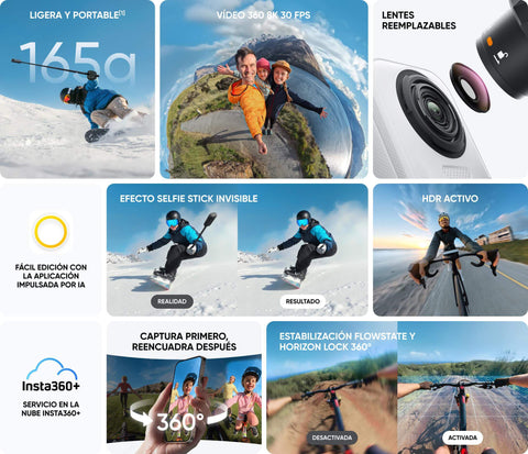 Cámara Insta360 X4 Air 8K Standard Bundle