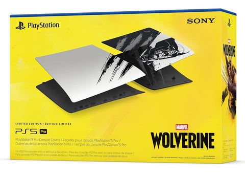 Cubiertas para consola PS5 Pro Marvel’s Wolverine Adamantium Edición Limitada