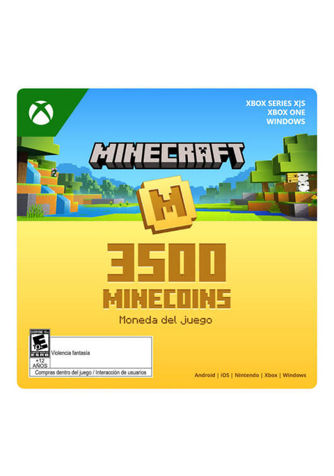 Pin Virtual Xbox Minecraft Minecoins 3500