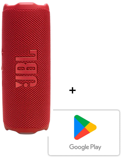 Combo JBL Speaker Flip 7 Bluetooth Rojo + Código de Google Play $20.000