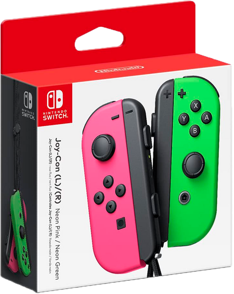 Control Joy-Con (L-R) Verde y Rosado Neón