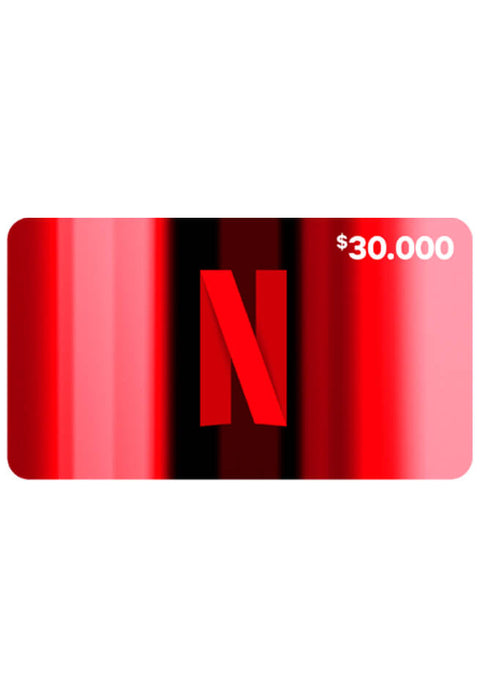 Pin Virtual Netflix 30.000