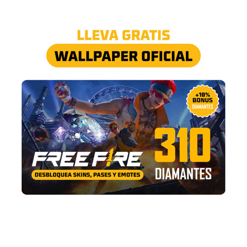 Tarjeta Garena Free Fire 310 Diamantes