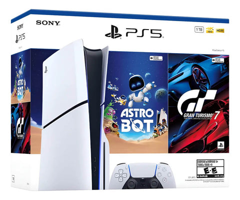 Consola PS5 Estandar Modelo Slim Bundle (Astro Bot - Gran Turismo 7)