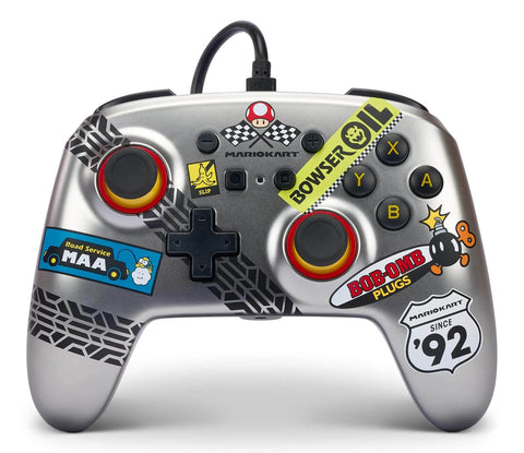 Control PowerA Alámbrico cable mejorado para Nintendo Switch - Mario Kart