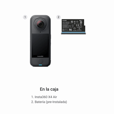 Cámara Insta360 X4 Air 8K Standard Bundle