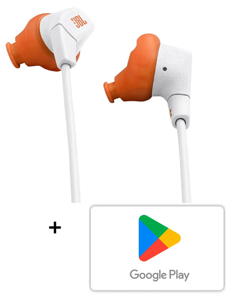 Combo JBL Audifonos Endurance Run 3 Wireless Blanco + Código de Google Play $10.000