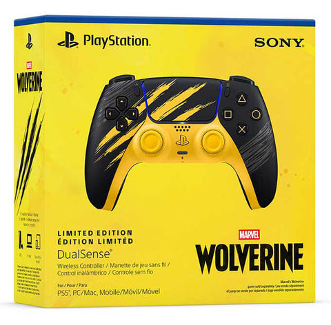 Control inalámbrico DualSense Marvel’s Wolverine Battle Yellow Edición Limitada