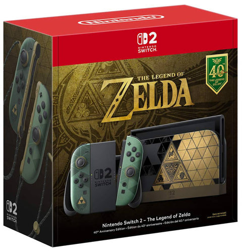Consola Nintendo Switch 2 The Legend of Zelda – 40th Anniversary Edition