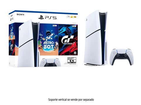Consola PS5 Estandar Modelo Slim Bundle (Astro Bot - Gran Turismo 7)