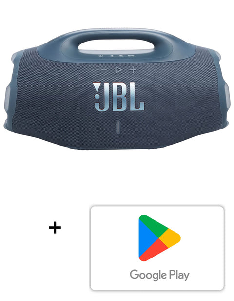 Combo JBL Boombox 4 Speaker Bluetooth Azul + Código de Google Play $40.000
