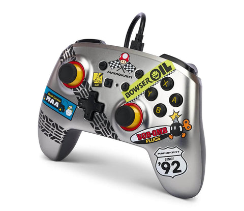 Control PowerA Alámbrico cable mejorado para Nintendo Switch - Mario Kart