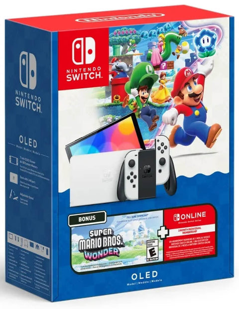 Consola Nintendo Switch Modelo OLED Blanco Super Mario Bros. Wonder