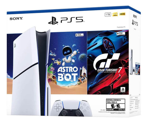 Consola PS5 Estandar Modelo Slim Bundle (Astro Bot - Gran Turismo 7)