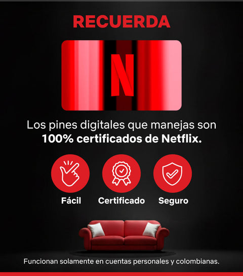 Pin Virtual Netflix 50.000