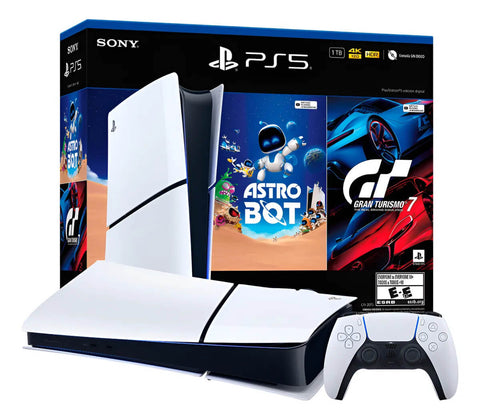 Consola PS5 Edición Digital Modelo Slim Bundle (Astro Bot - Gran Turismo 7)