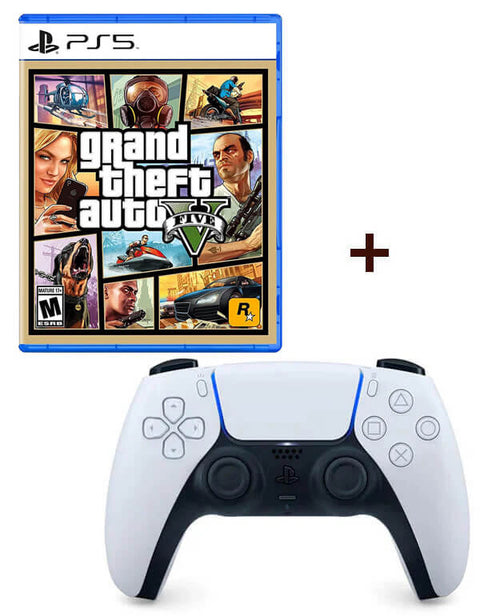Combo Control DualSense Americano + Grand Theft Auto Five PS5