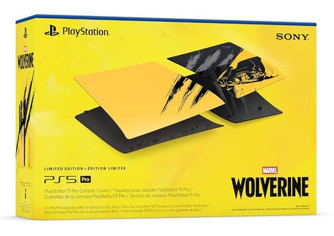 Cubiertas para consola PS5 Pro Marvel’s Wolverine Battle Yellow Edición Limitada