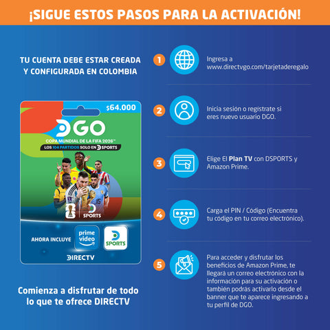 DIRECTV DGO $64.000