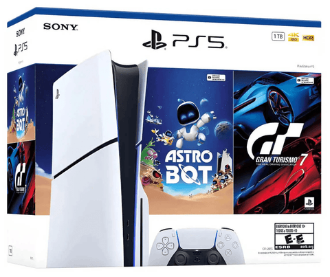 Combo Grand Theft Auto Five PS5 + Consola PS5 Estandar Modelo Slim Bundle (Astro Bot - Gran Turismo 7)
