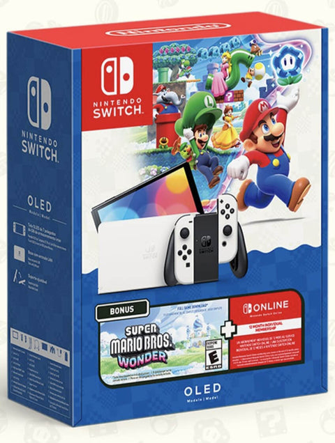 Consola Nintendo Switch Modelo OLED Blanco Super Mario Bros. Wonder