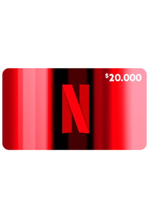 Pin Virtual Netflix 20.000