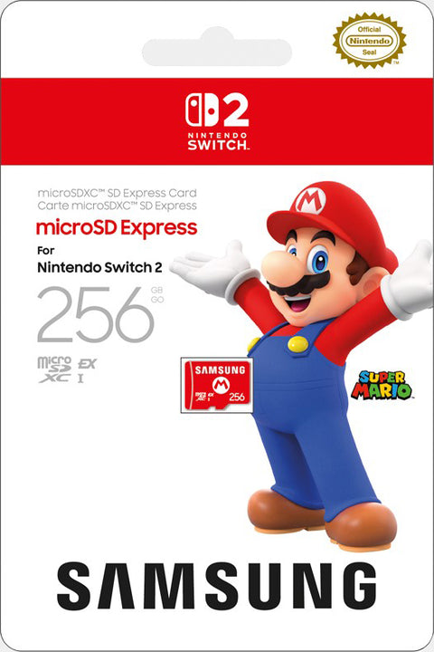 MicroSD Express Card Samsung 256GB para Nintendo Switch 2