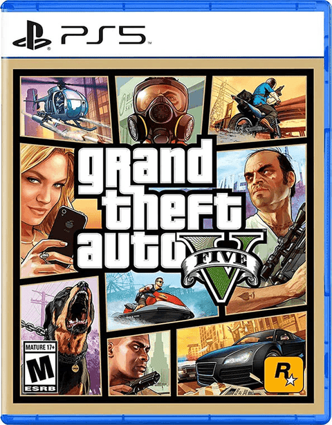 Combo Grand Theft Auto Five PS5 + Consola PS5 Estandar Modelo Slim Bundle (Astro Bot - Gran Turismo 7)