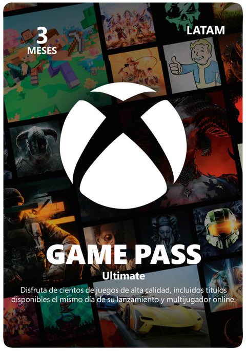 Tarjeta Xbox Game Pass Ultimate 3 meses