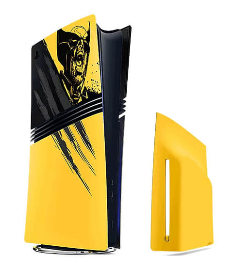 Cubiertas para consola PS5 Pro Marvel’s Wolverine Battle Yellow Edición Limitada
