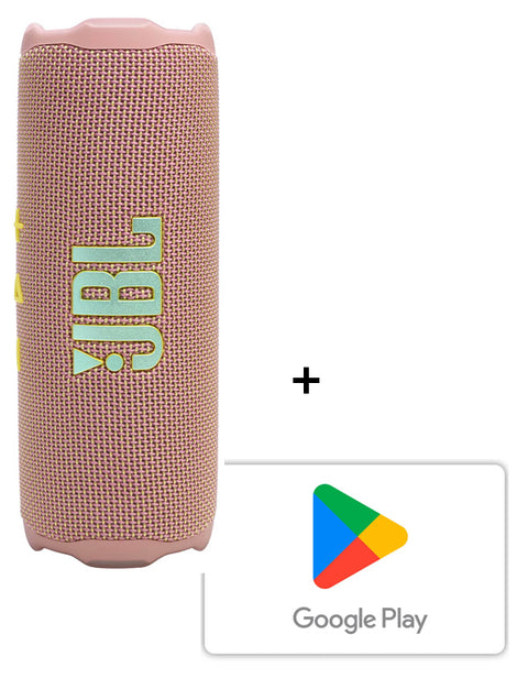 Combo JBL Speaker Flip 7 Bluetooth Rosado + Código de Google Play $20.000
