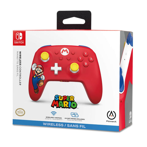 Control PowerA Inalámbrico para Nintendo Switch - Mario Joy