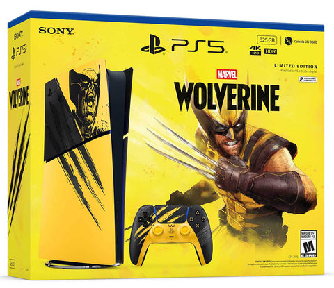 Consola PS5 Edición Digital Bundle Marvel’s Wolverine Battle Yellow Edición Limitada