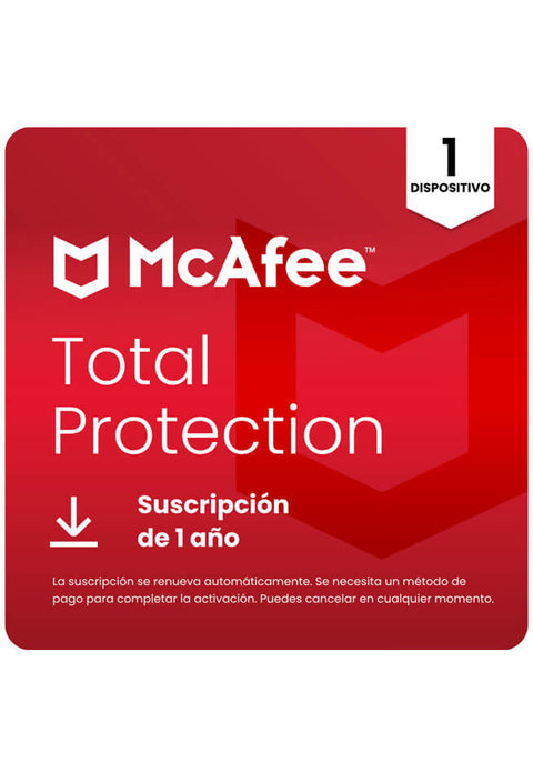 Pin Antivirus McAfee Total Protection 1 Dispositivo