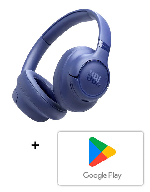 Combo JBL Audifonos Tune 730BT (Bluetooth) Azul + Código de Google Play $10.000