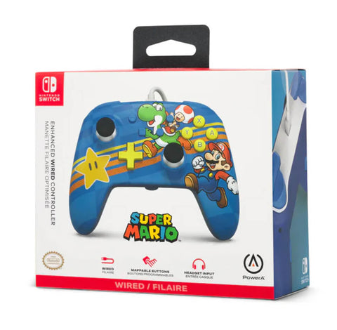Control PowerA Alámbrico para Nintendo Switch - Mushroom Friends
