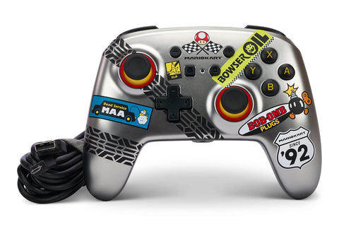 Control PowerA Alámbrico cable mejorado para Nintendo Switch - Mario Kart