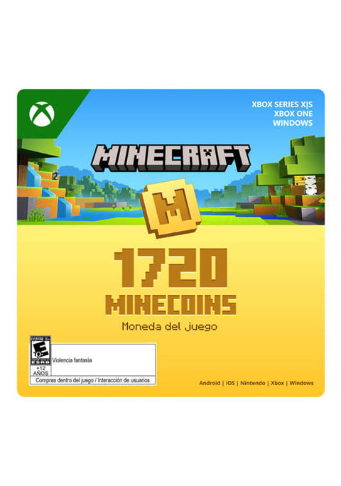 Pin Virtual Xbox Minecraft Minecoins 1720