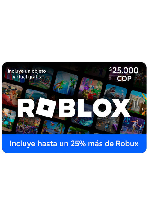 Pin Virtual Roblox 25.000