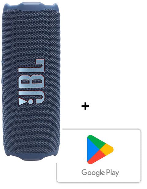 Combo JBL Speaker Flip 7 Bluetooth Azul + Código de Google Play $20.000