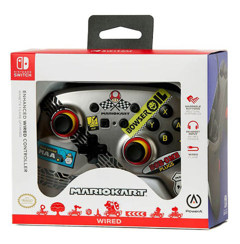 Control PowerA Alámbrico cable mejorado para Nintendo Switch - Mario Kart