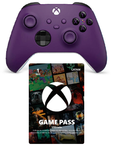 Combo XBOX, Control XBOX Astral Purple + Game Pass Ultimate 1 mes