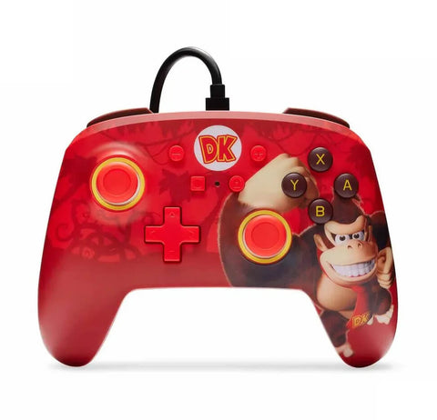 Control PowerA Alámbrico cable mejorado para Nintendo Switch - Donkey Kong Flex