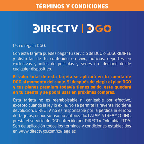 DirectTV GO 69.900