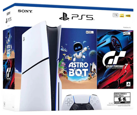 Consola PS5 Estandar Modelo Slim Bundle (Astro Bot - Gran Turismo 7)