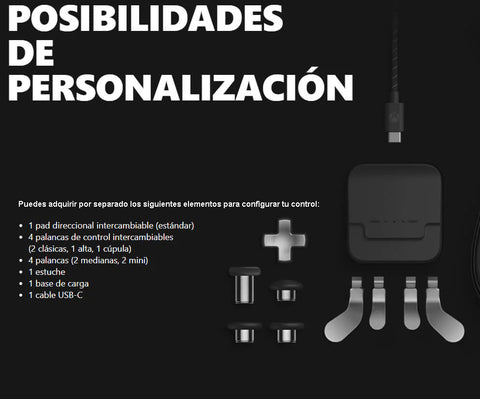 Control XBOX Elite Series 2 Core Blanco y Negro